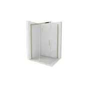 Mexen Omega drsna tuš kabina 120 x 80 cm, prozorna, zlata - 825-120-080-50-00