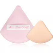 Trouglasti sunđer za nanošenje pudera 2 kom. | Brushworks | kozmo.rs