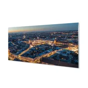 tulup.si Slika na akrilnem steklu Krakov nočna panorama 100x50 cm 4 obešalnika
