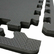 Obroba 100x100x2cm za tatami LEE, sivo-črna