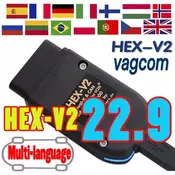 2022 Newest VCDS VAGCOM 22.9 OBD2 Scanner VCDS HEX V2 USB Interface FOR VW AUDI Skoda Seat Unlimited VINs English Atmega162