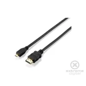 EQUIP HighSpeed HDMI to microHDMI adapter kabel M/M 2,0m, black
