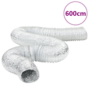 vidaXL Prezračevalni kanal aluminij 6 m O15 cm