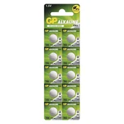 Baterija GP gumbna alkalna LR43 186F 10 blister 10/1