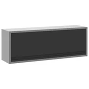 Vidaxl Omarica za orodje s shranjevanjem Črna in siva 100 x 25 x 35 cm
