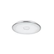 Trio Lighting Vključen daljinski upravljalnik - stropna svetilka Osaka LED - Dnevna soba / jedilnica - Sodobni - krom, satiniran - Plastika