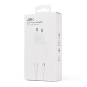 Kucni punjac PD Fast charger 35W za iPhone 15-16 sa PD Type C kablom CE beli