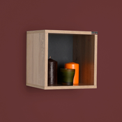 Zidna polica 33x33 cm braon