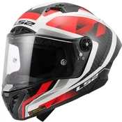 Integralna motociklisticka kaciga LS2 FF805 Thunder C GP Aero Raute bijelo-crvena