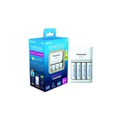 slomart Hitri polnilnik Eneloop Smart & Quick BQ-CC55 + 4x AA baterije
