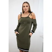 Tres Chic khaki dress