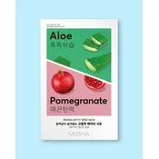 Missha Maske v lističih za obraz z aloe vero in granatnim jabolkom Airy Fit Sheet Mask 10 (Aloe 5 + Pomegranate 5) - 19 g * 10 kos