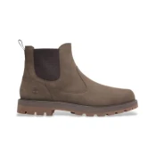 Timberland za moške. TB0A6A4WEM51 Britton Road rjavi usnjeni škornji chelsea (41), Ravna stran, Priložnostno, Taupe, Trajnostni