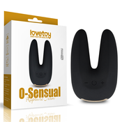 LoveToy O-Sensual Rapture Twin Clitoral or Nipple Vibrator Black