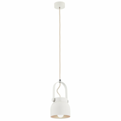 Argon 8290 - Lestenec na vrvici LOGAN 1xE27/15W/230V pr. 14 cm bela