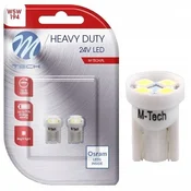 M-Tech 2x W5W T10 LED žarnica 24V 4xSMD2835 bela