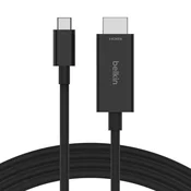Belkin Belkin AVC012bt2MBK 2m USB Type-C do HDMI, 8K/60Hz, HDR10+, črn, visoka kakovost in enostavna uporaba