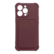 HURTEL Card Armor Case etui pokrowiec do Xiaomi Redmi Note 10/Redmi Note 10S portfel na kartę silikonowe pancerne etui Air Bag malinowy