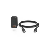 HAMA Univerzalna napajalna enota USB-C za prenosnik v avtomobilu, Power Delivery (PD), 5-20V/65W