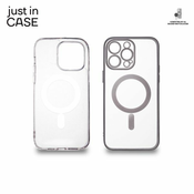 JUST IN CASE 2u1 Extra case MAG MIX paket srebrni za iPhone 14 Pro Max