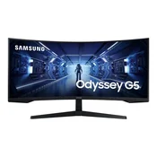 SAMSUNG LC34G55TWWPXEN 34-palčni UWQHD VA zaslon, 165 Hz, svetlost 250 cd/m2, kontrast 2500:1, DisplayPort.