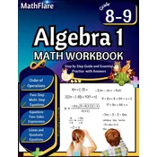 Algebra 1 Workbook 8th and 9th Grade