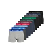 JACK & JONES Boksarice JACSOLID mornarska / pegasto siva / črna / pegasto črna