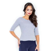 Figl Ženska bluza Orcald M309 siva XL