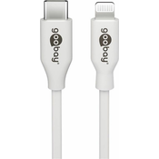 Kabel USB-C - Apple Lightning Plug Goobay White 2 m