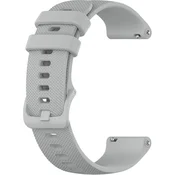 GS Univerzalni silikonski pašček 22 mm, mrežasta tekstura, siv