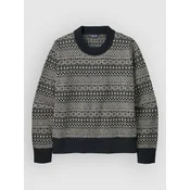 Patagonia Recycled Wool-Blend Crewneck Cardigan sunken blue