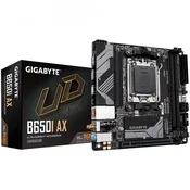 slomart Gigabyte B650I AX 1.0 Družina procesorjev AMD Podnožje procesorja AM5 DDR5 DIMM Podprti vmesniki trdega diska SATA, M.2 Število SATA konektorjev 2