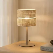TK Lighting Namizna svetilka Calma, bež, rafia, višina 38 cm, E27 - Dnevna soba/jedilnica - Razno