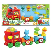 Alltoys Interaktivni vlak z živalmi in zvočnimi učinki, od 12 mesecev