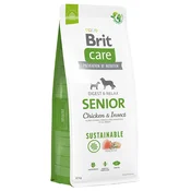 Brit Care Dog Sustainable Senior piščanec & insekti - Varčno pakiranje: 2 x 12 kg