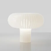 Kartell namizna svetilka Teresa, bela, O 50 cm, recikliran PMMA - Dnevna soba/jedilnica - Dizajn - Plastika