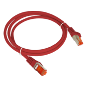 Patch kabel S/FTP kat 6A LSOH 0,5 m rdeč ALANTEC