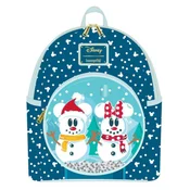 Disney Snowman Minnie Mickey Snow Globe Mini Backpack