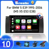 Srnubi Android 10 Car Radio For BMW X5 E39 E53 1999 2000 2001 2002 2003 – 2006 Multimedia Video Player Navigation GPS 2 Din DVD