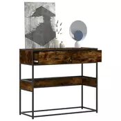 Vidaxl vidaXL Konzolna mizica dimljen hrast 90x35x80 cm