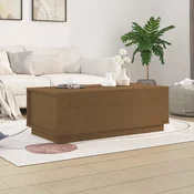 Stolic za kavu boja meda 100x50x35 cm od masivne borovine