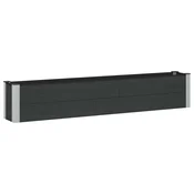 Povišena vrtna gredica Crna 200 x 30 x 36 cm