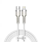 BASEUS Kabel Cafule Series Metal Data USB-C – iPhone Lightning 20 W PD 1 m – bel