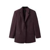 MANGO Blazer Hidra vinsko rdeča
