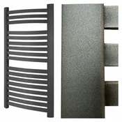 Diamond Lestev za kopalniški radiator antracit 57 x 55 cm 9 reber diamantno črna