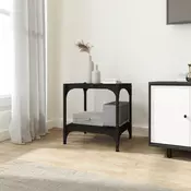 Vidaxl vidaXL TV omarica črna 40x33x41 cm les/jeklo