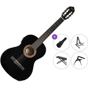 Valencia VC104E Premium SET 4/4 Black Elektro klasicna gitara