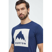 Pamucna majica Burton za muškarce, boja: tamno plava, s tiskom