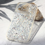 Ovitek bleščice Glitter S za Apple iPhone 14 Pro Max, Teracell, srebrna