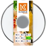 KADAX stekleni pokrov 24 cm univerzalni toplotno odporen pokrov za lonce in ponev, (5000551565)